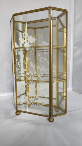 Glass mirror etched - glass,