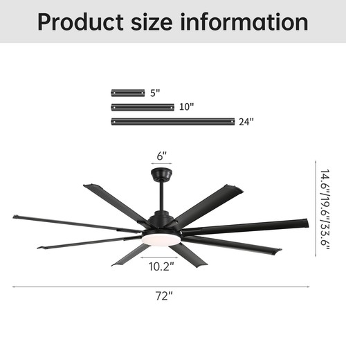 Industrial ceiling - 66/72/84'',