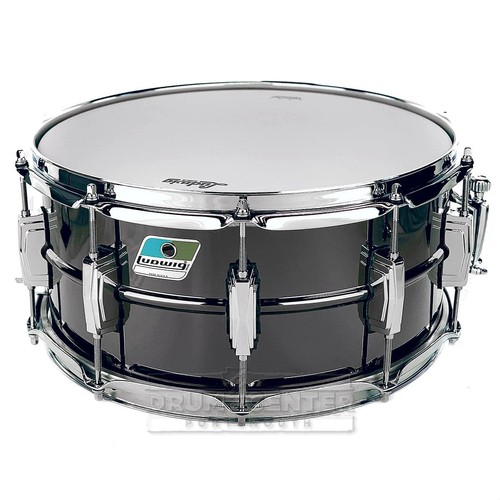 Ludwig black beauty snare drum - black,