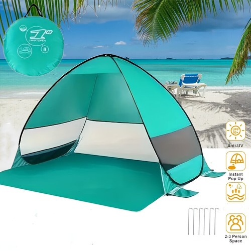 Person pop beach tent - up,