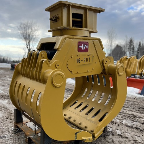 Excavator rotating grapple - excavator,