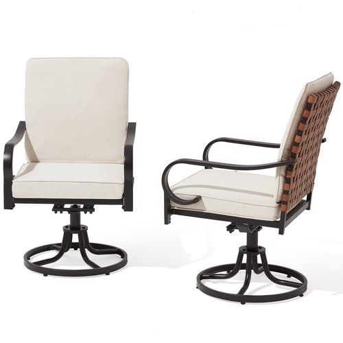 Set swivel patio - of,