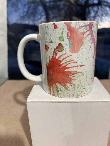 New coffee mug paint splattler - coffee,