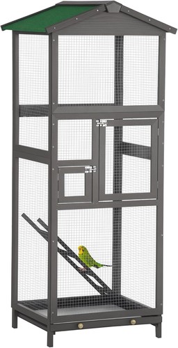 Wooden bird cage - cage, outdoor