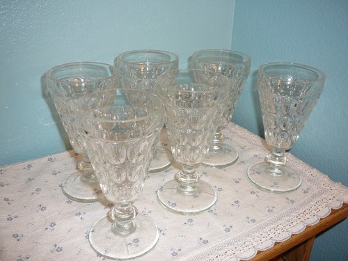Vintage clear glass - 6,