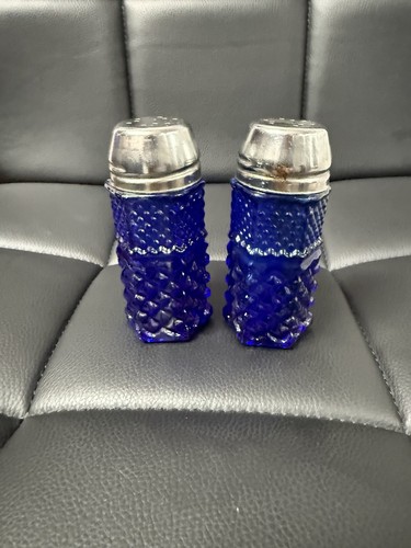 Vintage cobalt blue glass - cobalt,