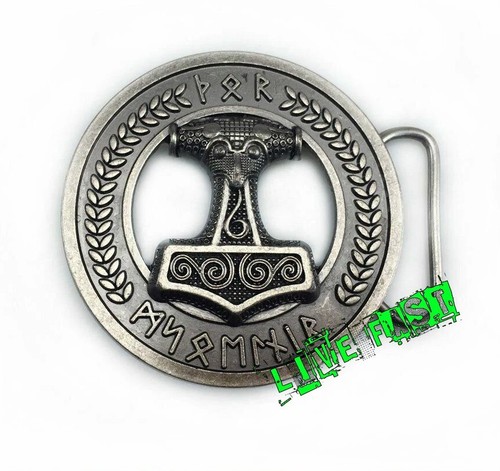 Thors hammer belt buckle - hammer,