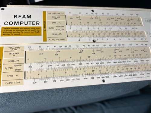 Vintage beam span computer - vintage,