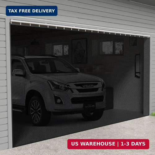 Sliding garage door - sliding, screen