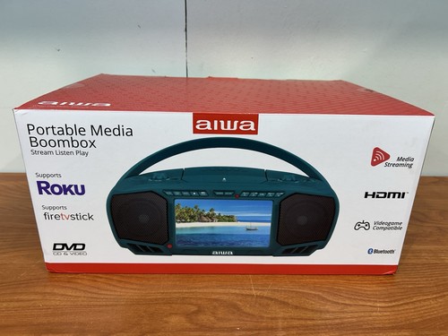 Aiwa portable media boombox - portable,