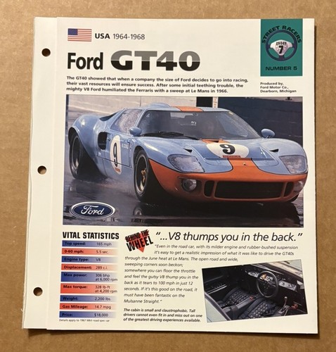 Ford gt40 usa - 1964-1968, imp