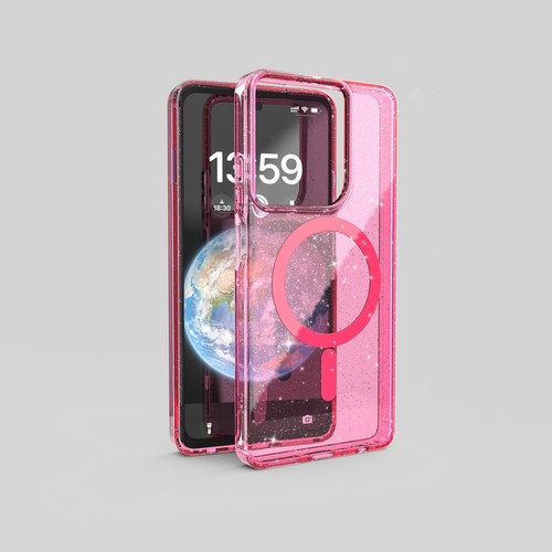 Glitter magnetic case for moto - case,