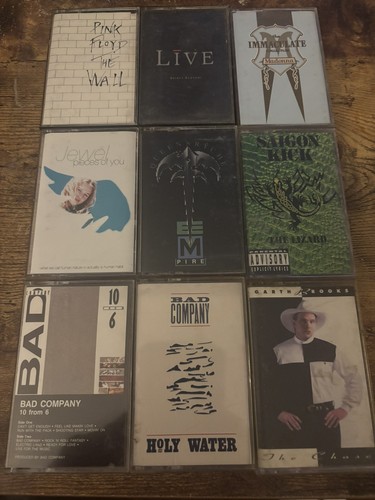 Lot vintage cassettes 70s 80s - vintage,
