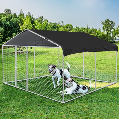 Outdoor large dog kennel with - dog,