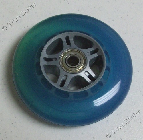 One blue 100mm wheel with - blue,