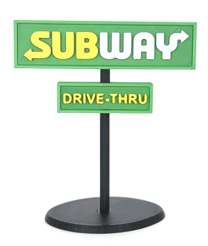 Miniature subway restaurant - miniature,