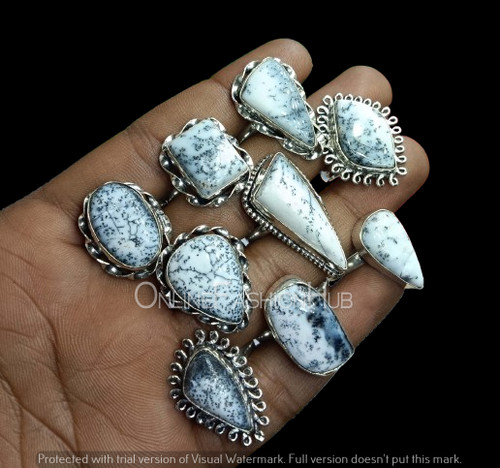Dendrite opal gemstone - dendrite,