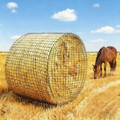 Round bale hay net - hay,