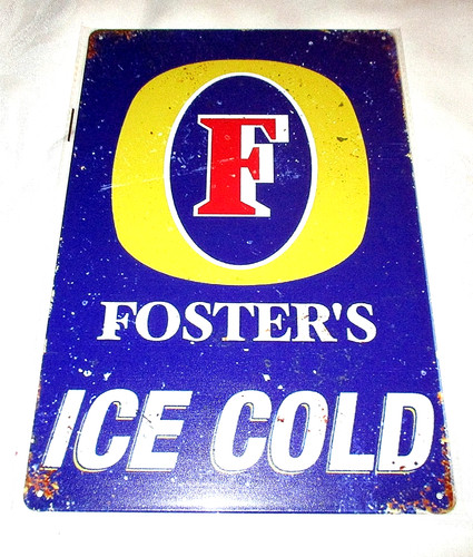 Foster beer metal sign 03 - beer',