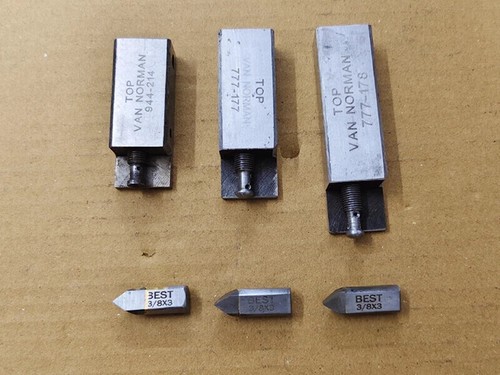 Set van norman boring bar - of,