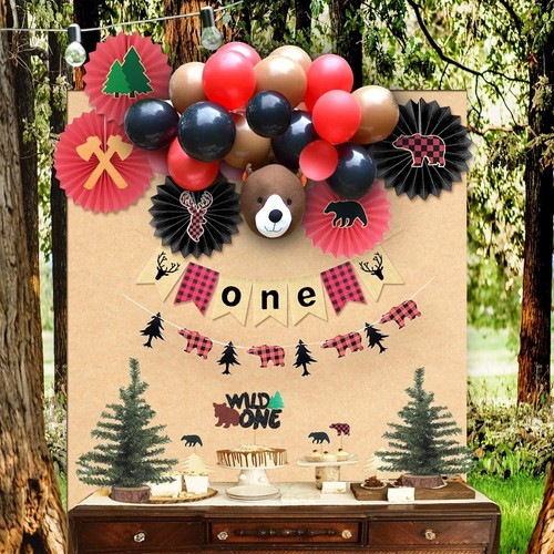 Lumberjack 1st birthday - lumberjack,