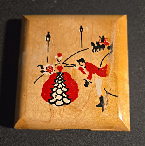 Vintage wooden vanity powder - vanity,