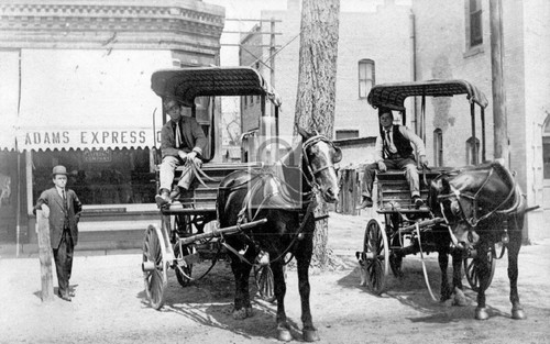 Adams express horse wagons - co,