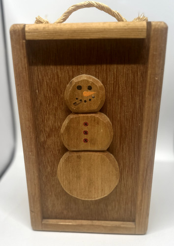 Vintage wooden box - wooden,