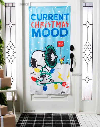 Peanuts holiday christmas door - christmas,