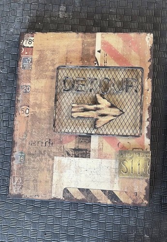 Detour sign - detour, (metal)