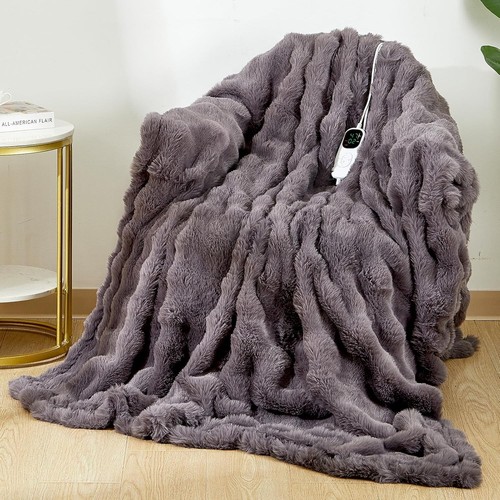 Heated blanket electric throw - heated,