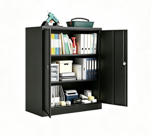 Metal storage cabinet - metal, cabinet,cabinet