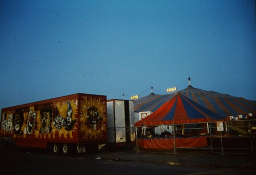 1970s vintage circus - big, top