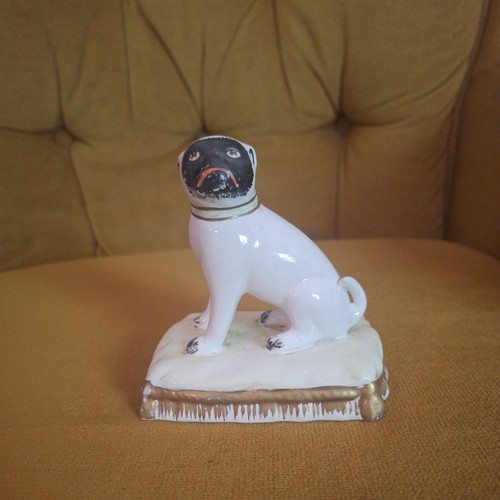 Vintage mottahedeh pug - vintage, dogs