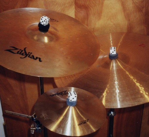 Dice knob cymbal wing nuts - dice,