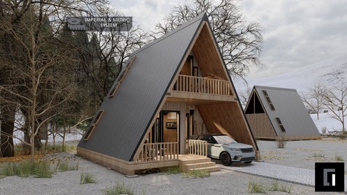 800sf tiny house cabin plans - plans,