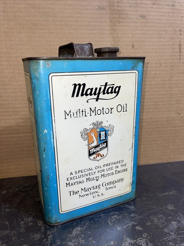 Antique maytag tin gallon - antique,