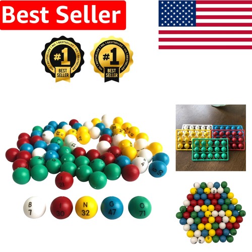 Easy read bingo balls 3 - 75, balls,