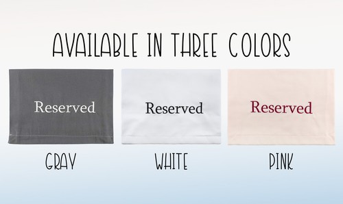 Reserved chair pew cloths - chair/pew,