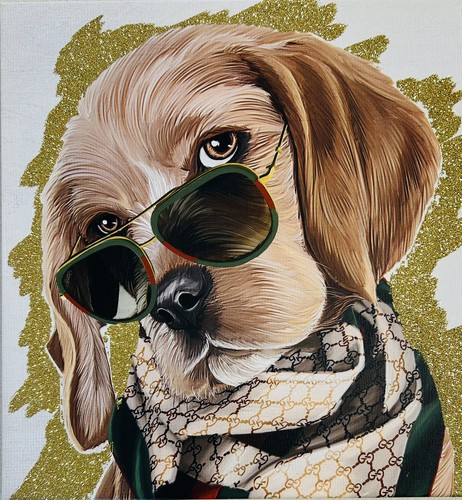 Cocker spaniel golden puppy - spaniel,
