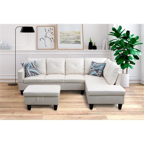 Pemberly row shaped - l, white