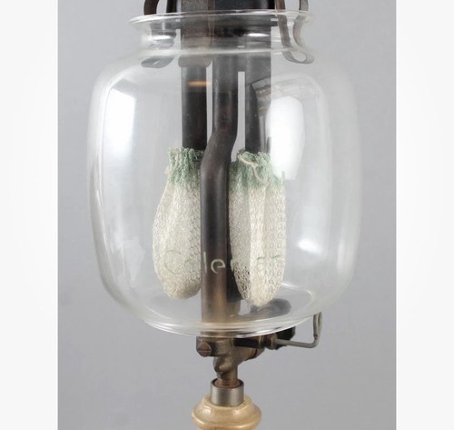 Antique etched marked coleman - etched,