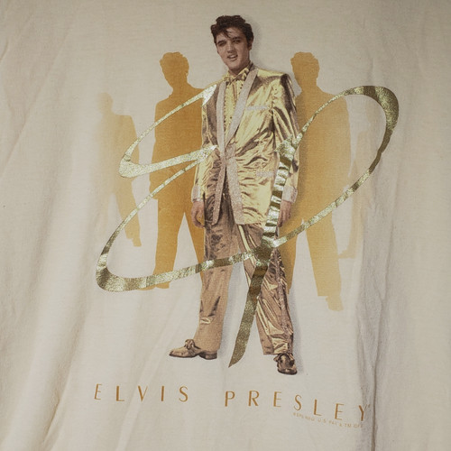 Elvis presley shirt gold - elvis, t