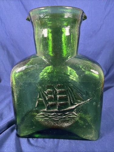 Vintage kanawha green glass - kanawha,