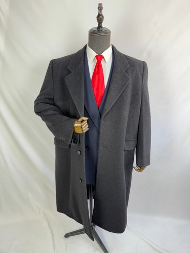 Vintage men long coat - coat, 100%