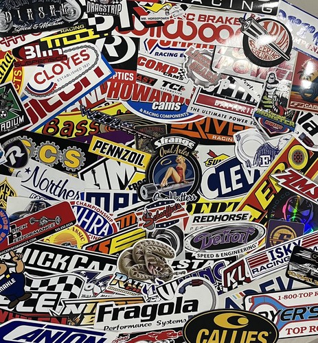Large lot racing decals - large,