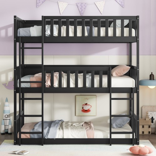 Twin size triple rubber - triple, wood