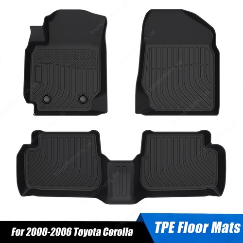 Tpe floor mats liner - black, for