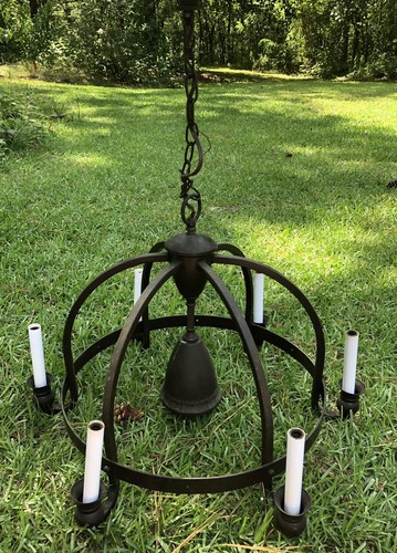 Chandelier black round - chandelier, 24
