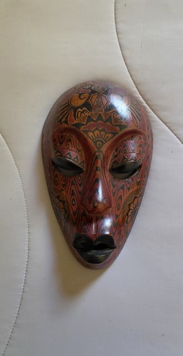 Hand carved painted wood - hand,